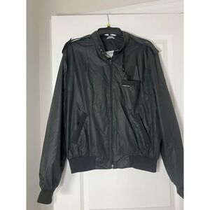Members Only Y2K Vintage Bomber‎ Black Jacket Size 46